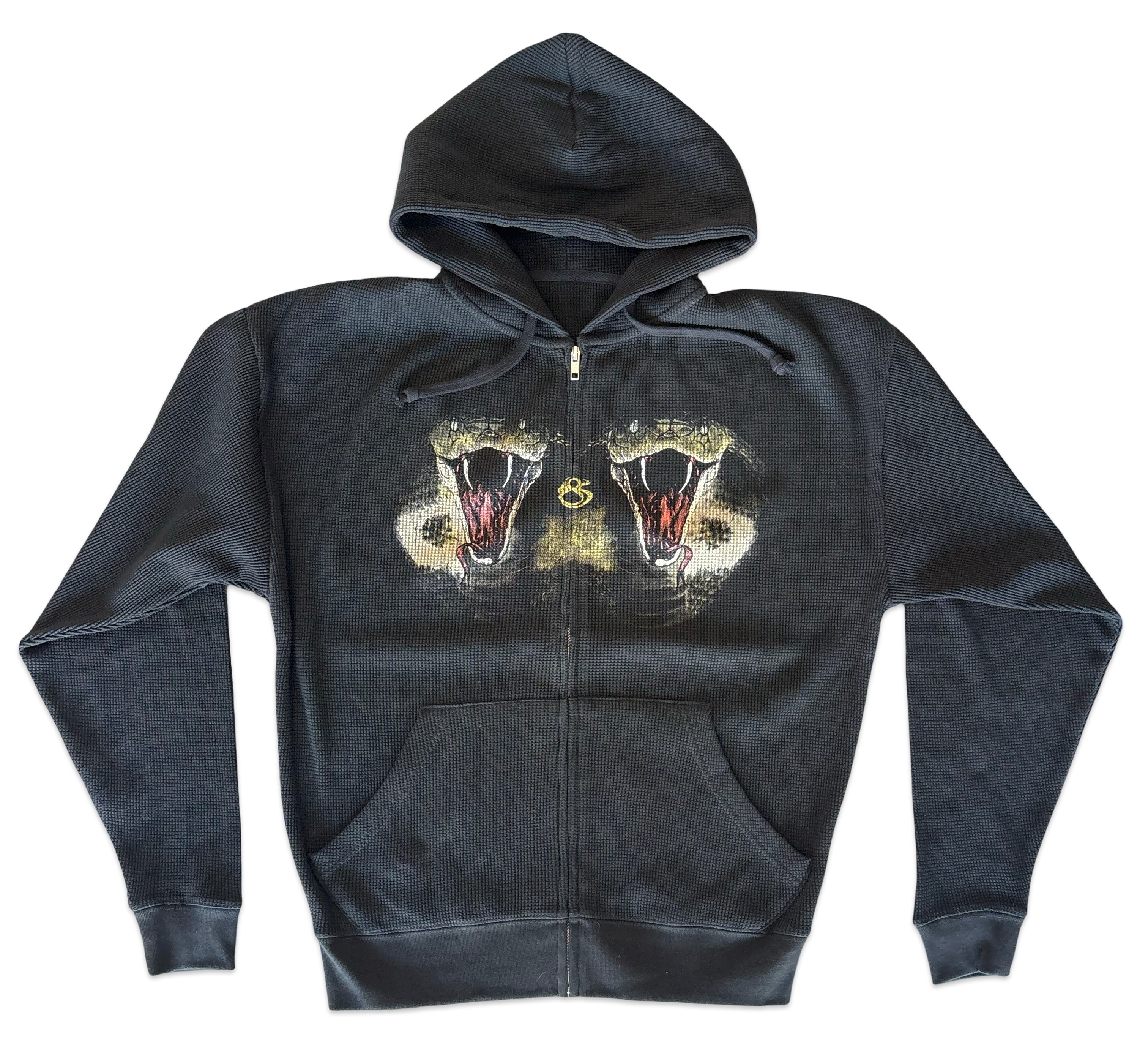 “Twin serpent” thermal zip up