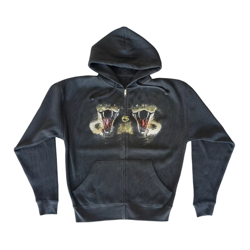 “Twin serpent” thermal zip up