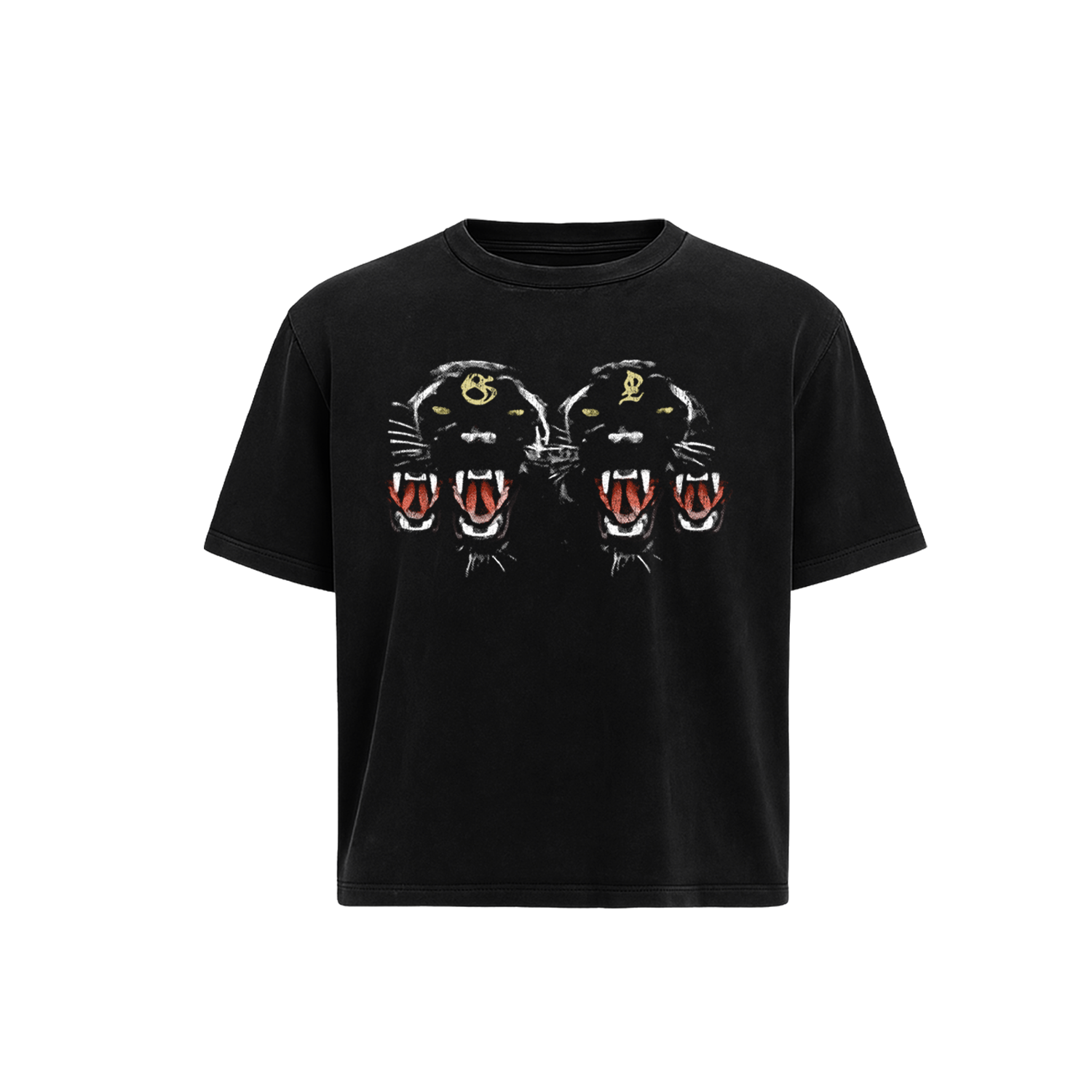 black coated panther tee