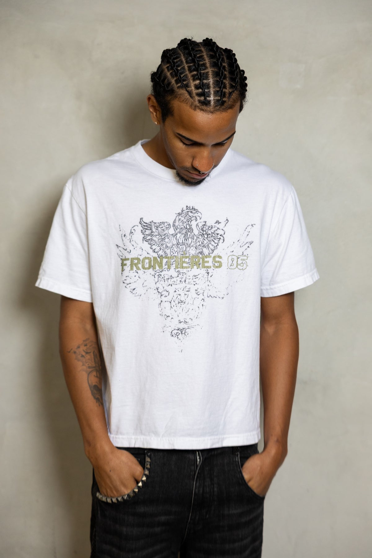 Frontières 85 tee (white)