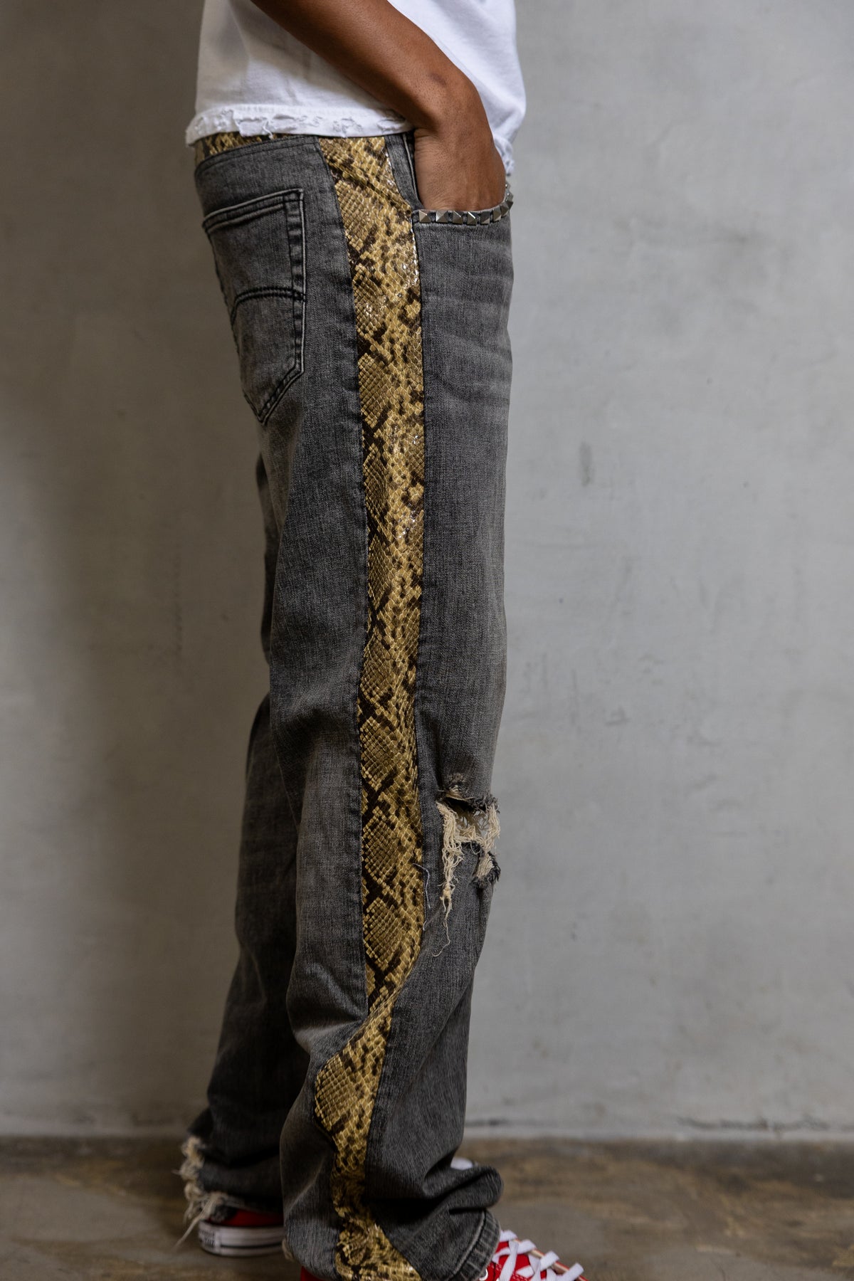 Green Serpent Denim