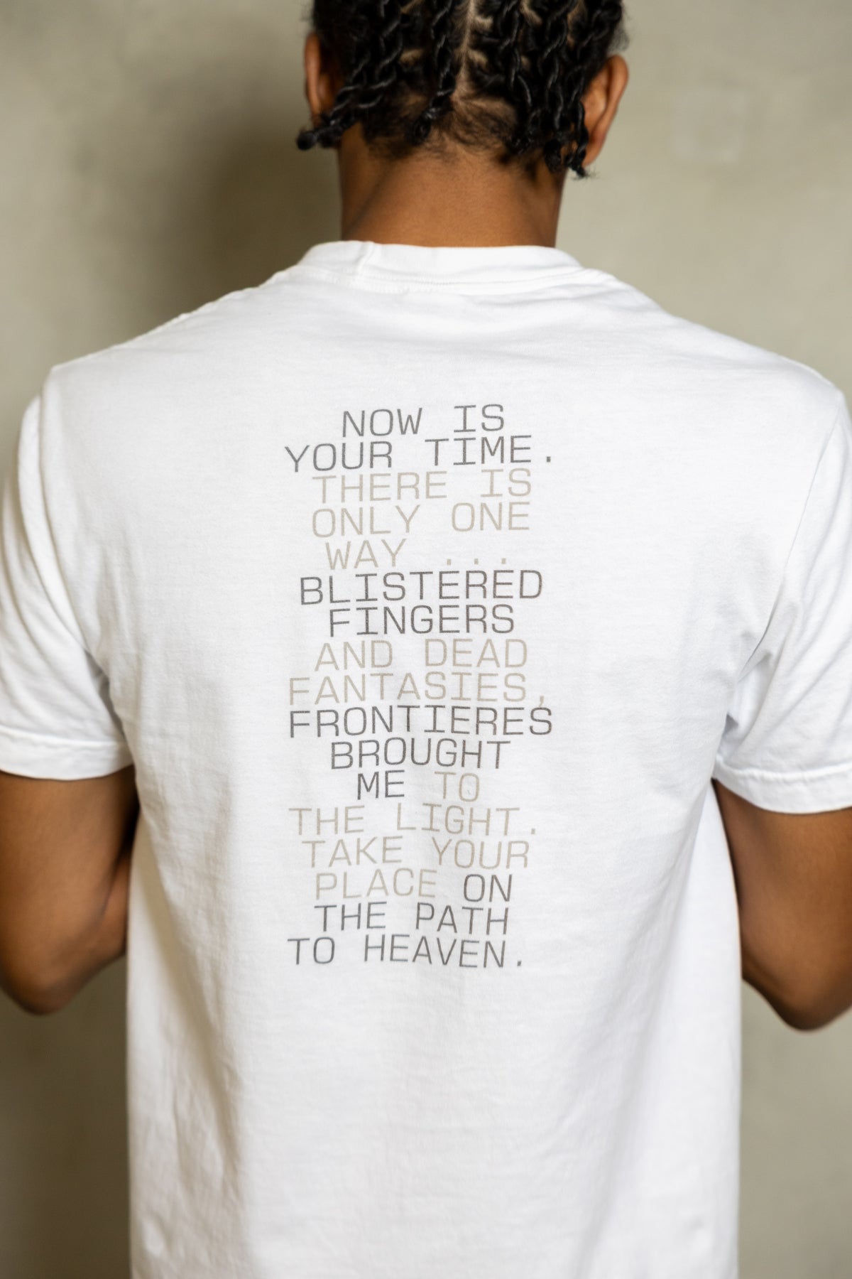 Take Your Place In Heaven tee (white)