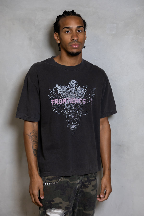 Frontières 85 tee (shadow gray)