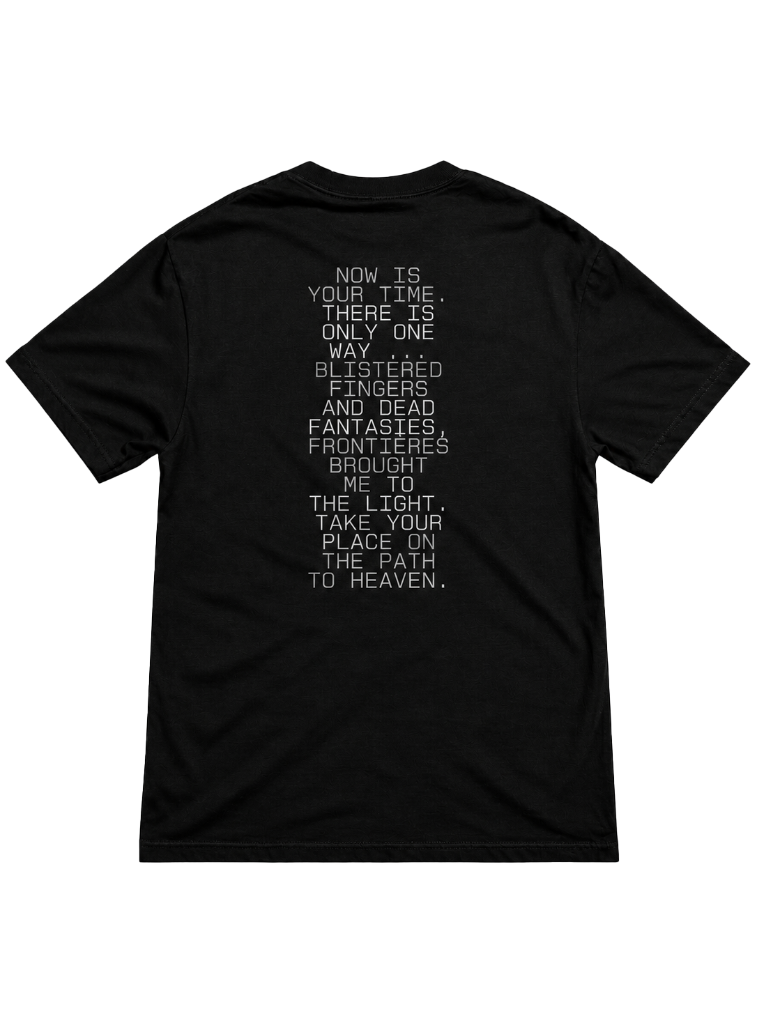 Take Your Place In Heaven tee (black)