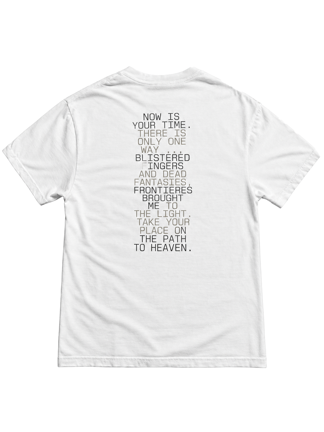 Take Your Place In Heaven tee (white)