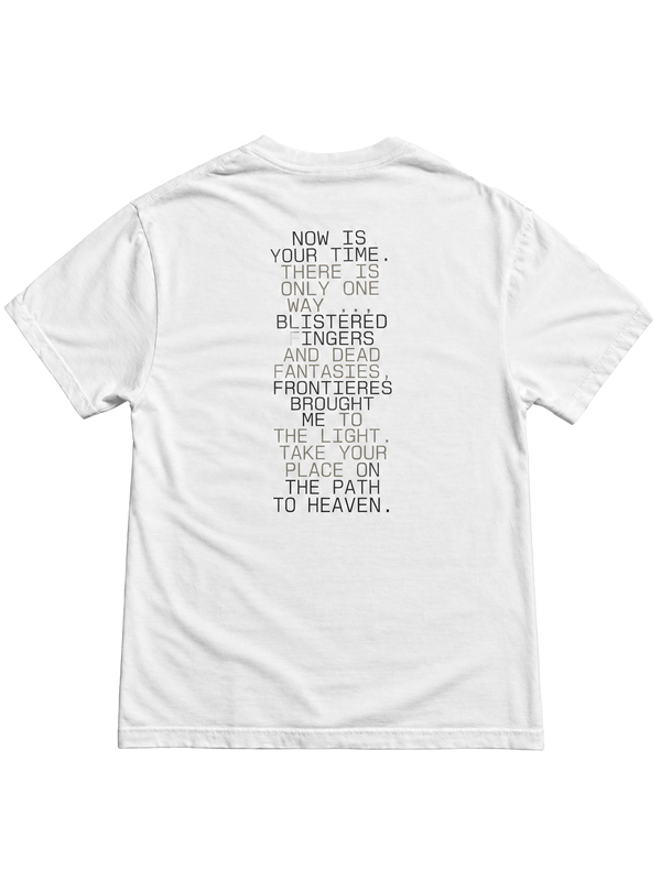 Take Your Place In Heaven tee (white)